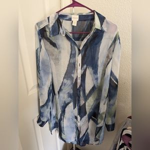Chicos Bliss Annika Abstract Shirt